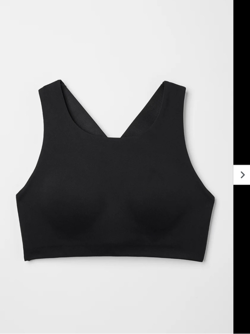 NWT Push FWD Women's Multi Strap Sports Bra Black High-Neck M